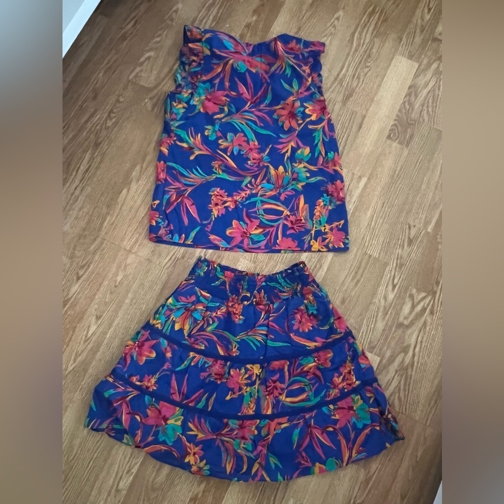 J. Crew Multicolor Floral Mini Skirt